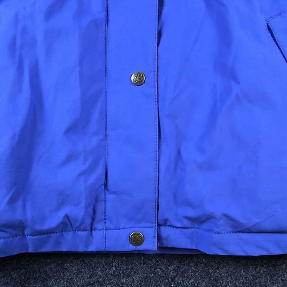 Vtg Eddie Bauer Mens Blue Ski Puffer Jacket Premium Goose Down Gore-Tex Size L
